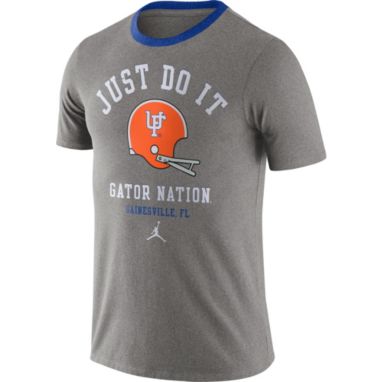 sorry, Jordan Men's Florida Gators Grey Dri-FIT Vault Helmet Logo T-Shirt is currently out of stock