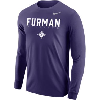 sorry, Nike Men's Furman Paladins Purple Core Cotton Graphic Long Sleeve T-Shirt is currently out of stock