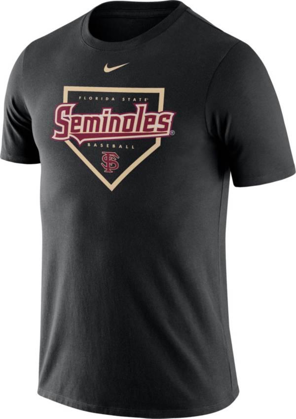 Nike Men's Florida State Seminoles Black Dri-FIT Home Plate Baseball T-Shirt product image