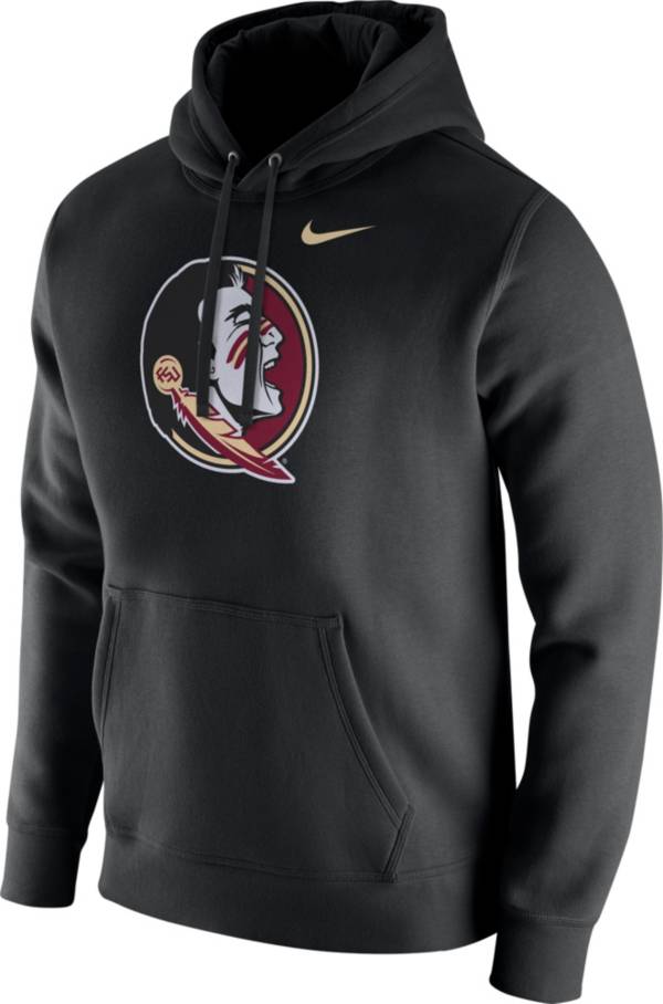 Nike Men's Florida State Seminoles Club Fleece Pullover Black Hoodie product image