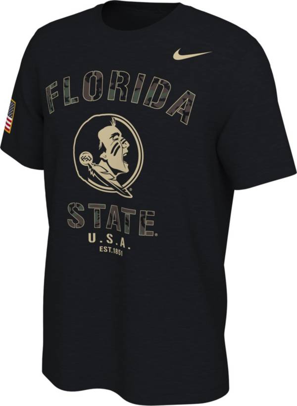 Nike Men's Florida State Seminoles Veterans Day Black T-Shirt product image