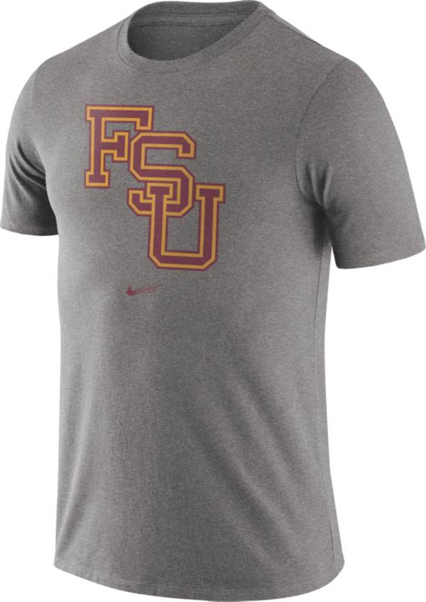 Nike Men's Florida State Seminoles Grey Retro Logo T-Shirt product image