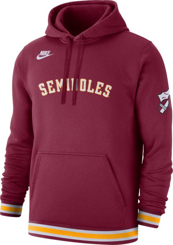 Nike Men's Florida State Seminoles Garnet Retro Fleece Pullover Hoodie product image