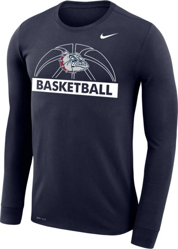 Nike Men's Gonzaga Bulldogs Blue Dri-FIT Legend Long Sleeve T-Shirt