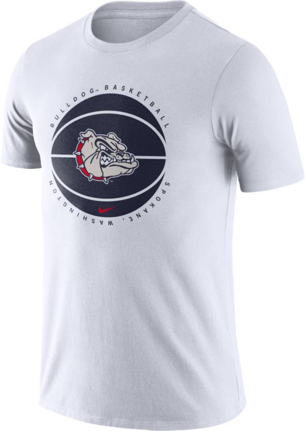 Nike Men's Gonzaga Bulldogs White Team Issue Basketball T-Shirt