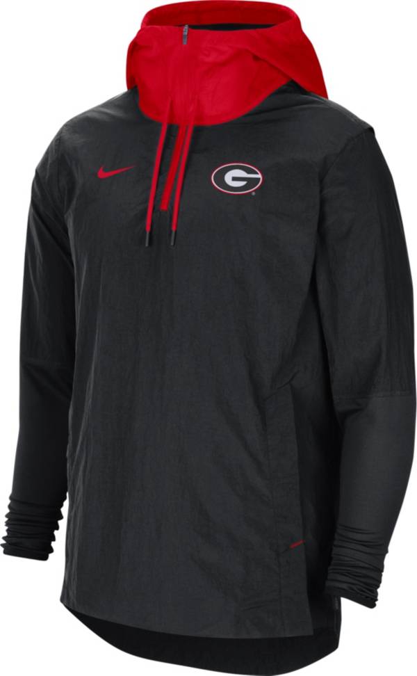 Nike Men's Georgia Bulldogs Football Sideline Player Lightweight Black Jacket