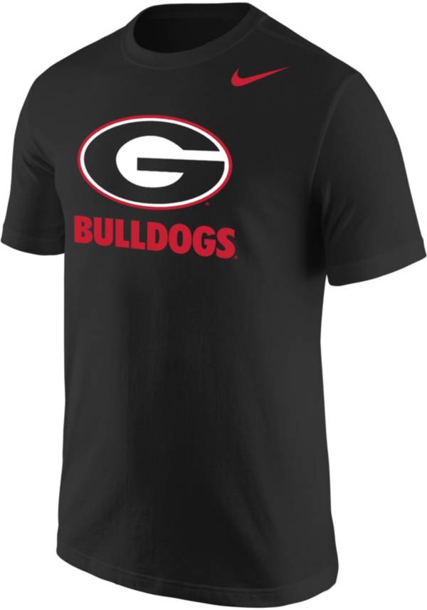 Nike Men's Georgia Bulldogs Black Logo Core Cotton Graphic T-Shirt product image