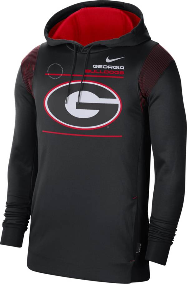 Nike Men's Georgia Bulldogs Therma Performance Pullover Black Hoodie