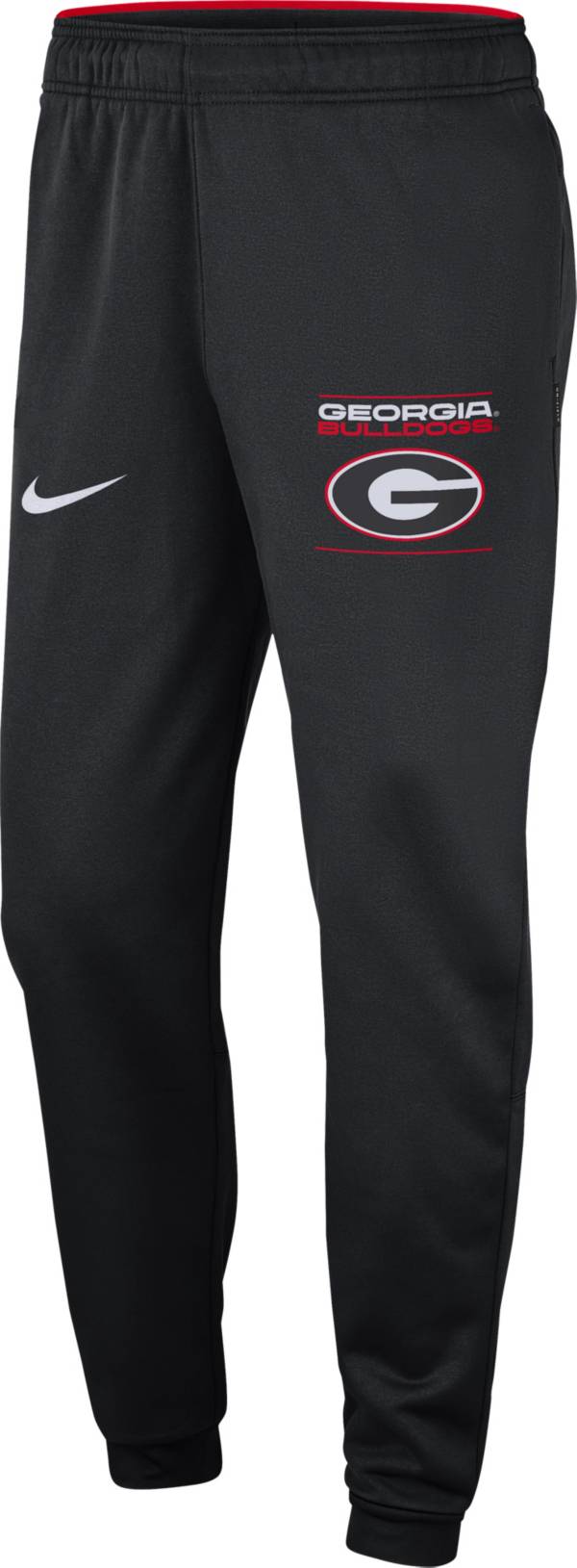 Nike Men's Georgia Bulldogs Football Sideline Therma Black Pants