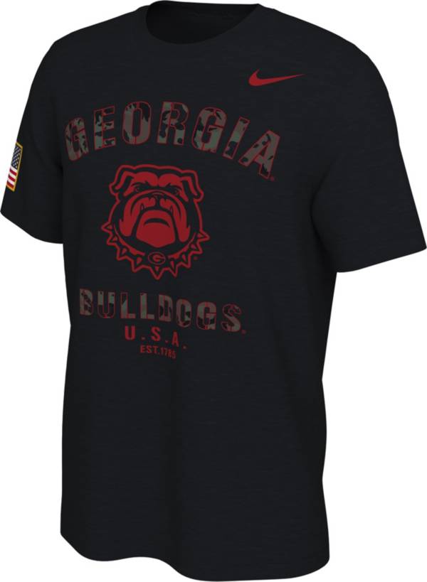Nike Men's Georgia Bulldogs Veterans Day Black T-Shirt product image