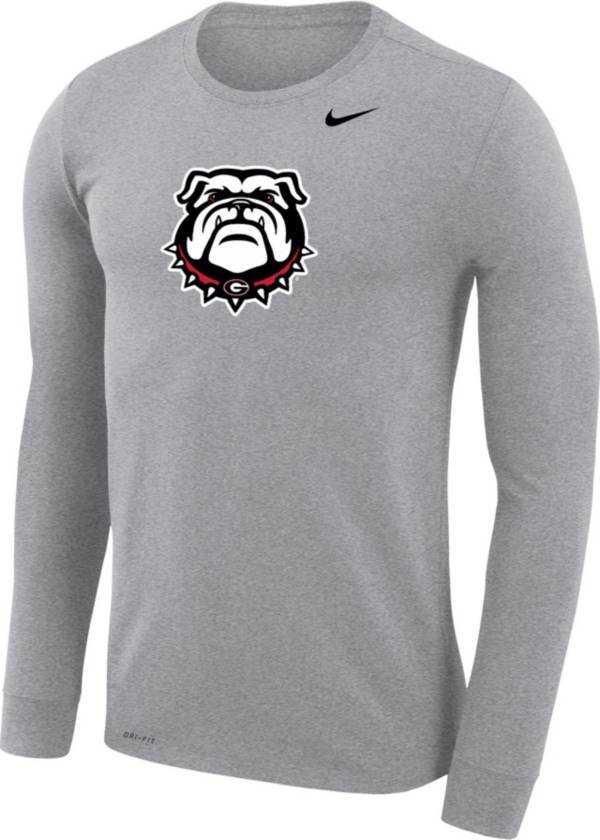 Nike Men's Georgia Bulldogs Grey Dri-FIT Legend Long Sleeve T-Shirt product image