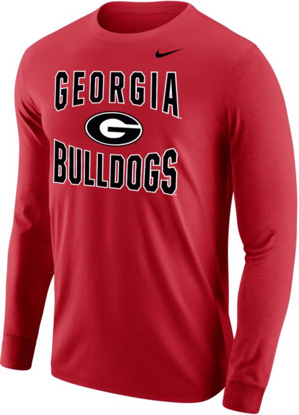 Nike Men's Georgia Bulldogs Red Core Cotton Logo Long Sleeve T-Shirt product image