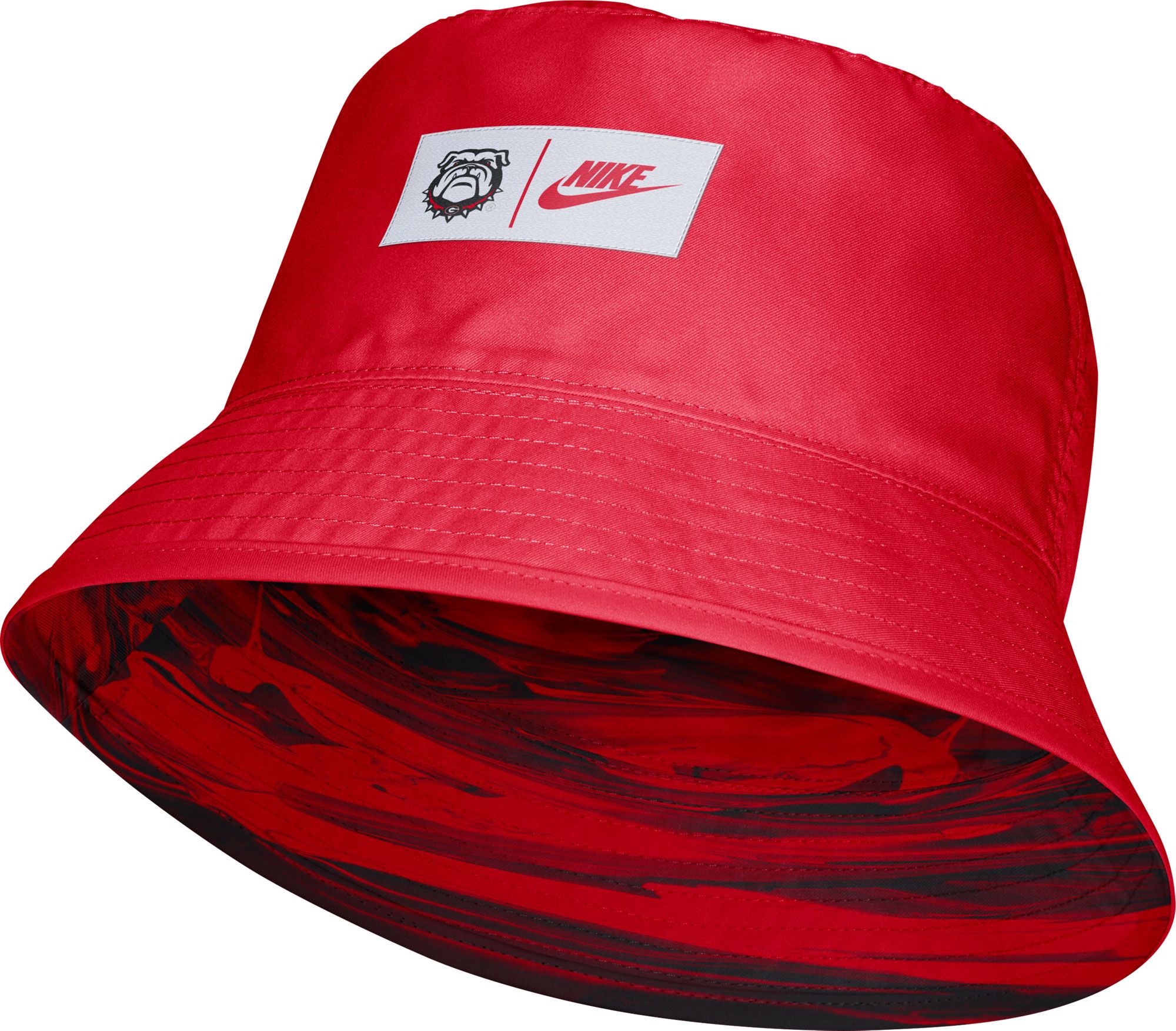 red nike bucket hat