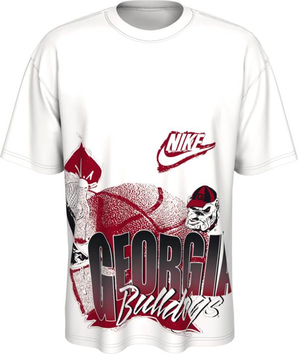 Nike Men's Georgia Bulldogs White Max90 Hoops T-Shirt product image