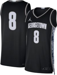 Georgetown Hoyas Air Jordan Brand Camo Basketball Jersey Mens Sz L Swingman