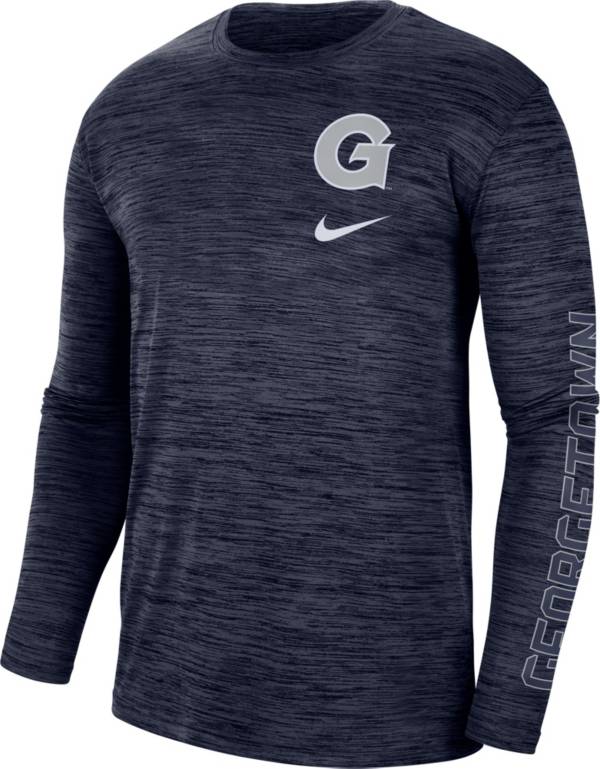 Nike Men's Georgetown Hoyas Blue Dri-FIT Velocity Graphic Long Sleeve T-Shirt product image