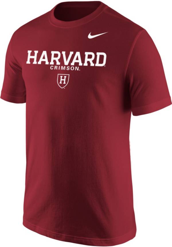 Nike Men's Harvard Crimson Crimson Core Cotton Graphic T-Shirt