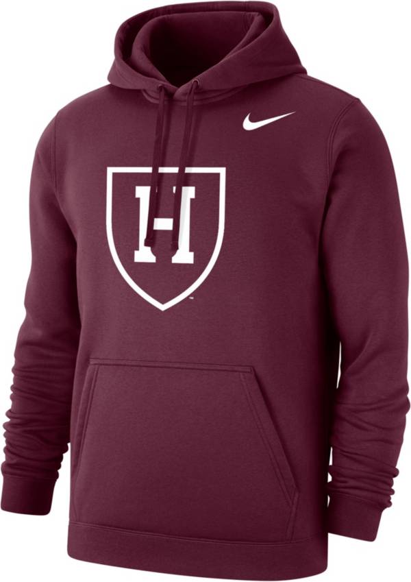 Nike Men's Harvard Crimson Crimson Club Fleece Pullover Hoodie