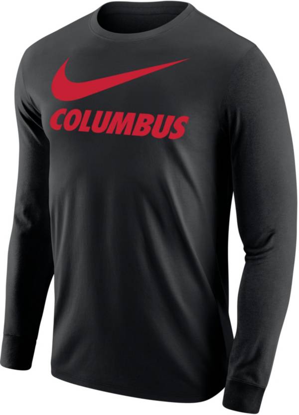 Nike Men's Columbus City Long Sleeve Black T-Shirt product image