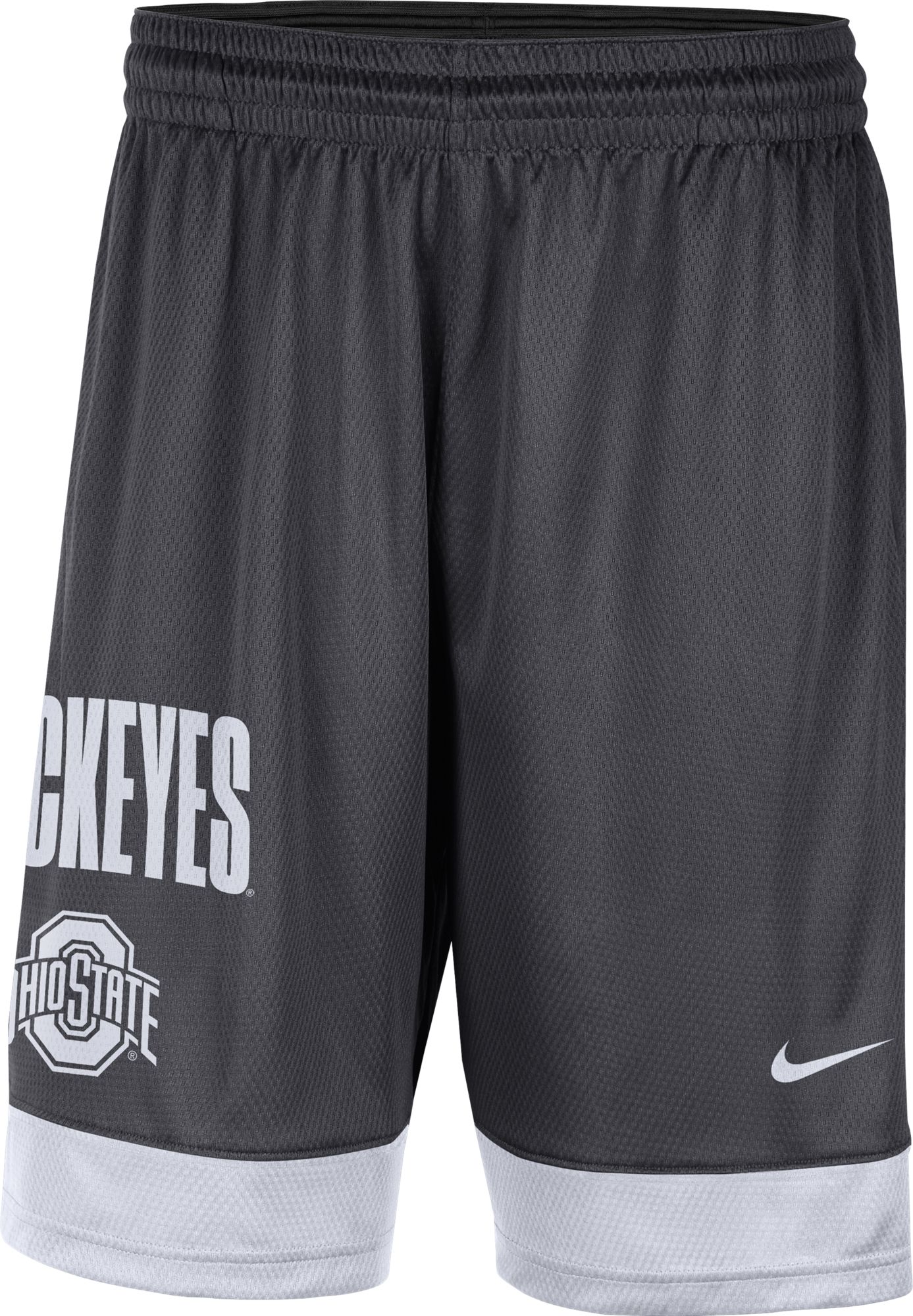 grey ohio state basketball shorts