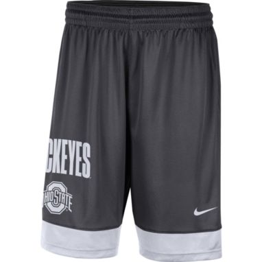 sorry, Nike Men's Ohio State Buckeyes Grey Dri-FIT Fast Break Shorts is currently out of stock