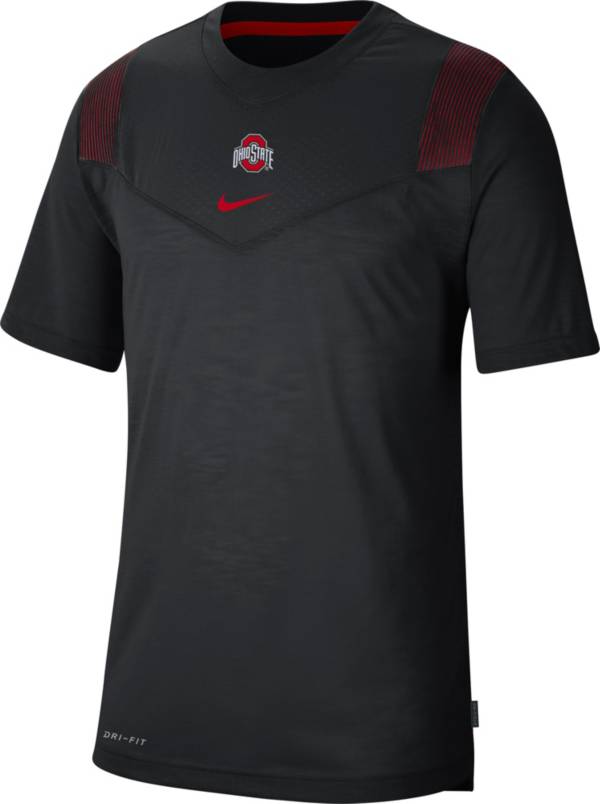 Nike Men's Ohio State Buckeyes Dri-FIT Football Team Issue Player Black T-Shirt product image