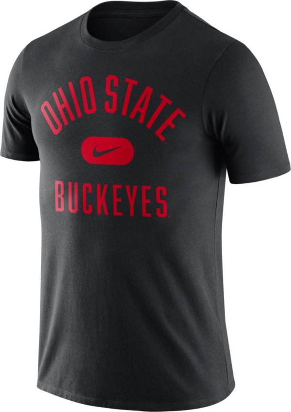 Nike Men's Ohio State Buckeyes Basketball Team Arch Black T-Shirt