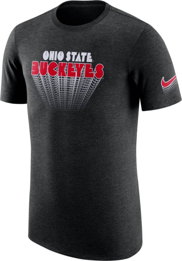 Nike Men's Ohio State Buckeyes Black Tri-Blend T-Shirt product image