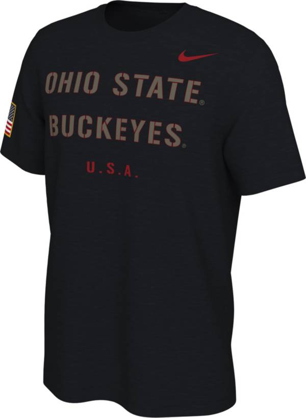 Nike Men's Ohio State Buckeyes Veterans Day Black T-Shirt product image