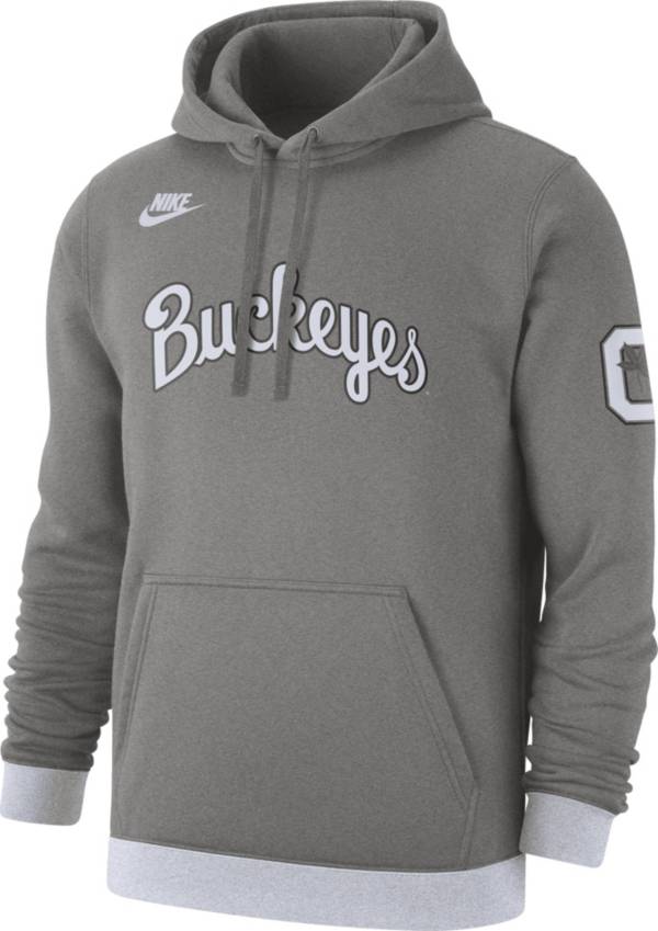 Nike Men's Ohio State Buckeyes Grey Retro Fleece Pullover Hoodie | Dick's  Sporting Goods