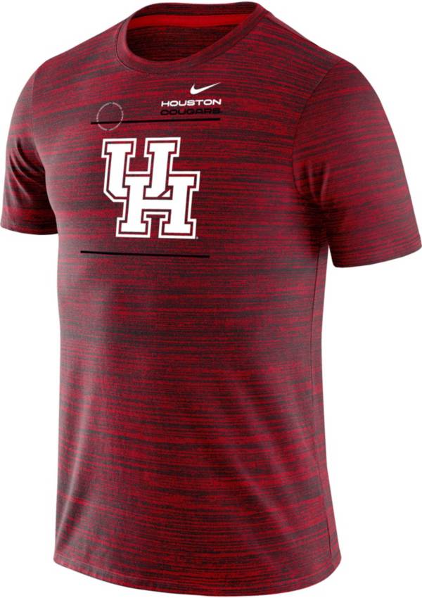 Nike Men's Houston Cougars Red Football Sideline Velocity T-Shirt product image
