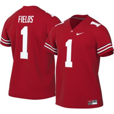 sorry, Nike Men's Ohio State Buckeyes Justin Fields #1 Scarlet Dri-FIT Game Football Jersey is currently out of stock