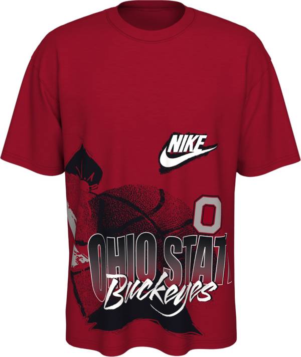Nike Men's Ohio State Buckeyes Scarlet Max90 Hoops T-Shirt product image