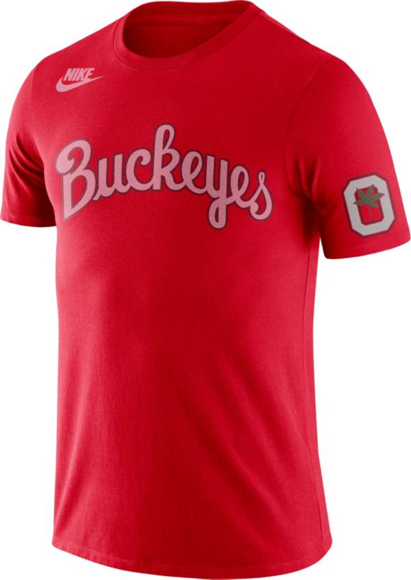 Nike Men's Ohio State Buckeyes Scarlet Retro Cotton T-Shirt | Dick's ...