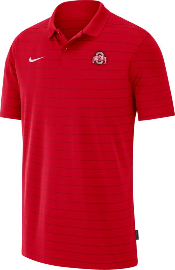 Nike Men's Ohio State Buckeyes Scarlet Football Sideline Victory Polo product image