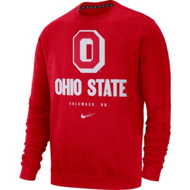 sorry, Nike Men's Ohio State Buckeyes Scarlet Vault Logo Club Fleece Crew Neck Sweatshirt is currently out of stock