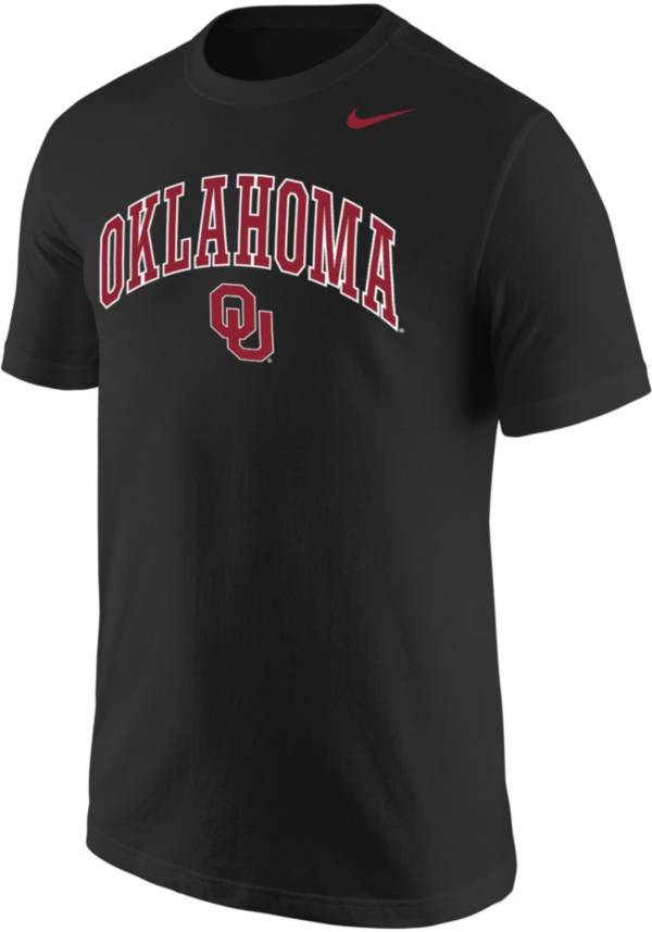 Nike Men's Oklahoma Sooners Logo Black T-Shirt