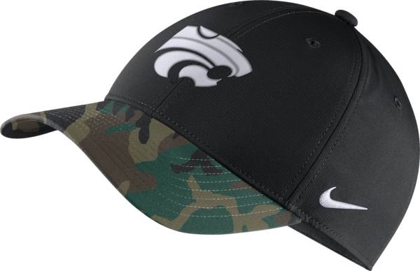 Nike Men's Kansas State Wildcats Black/Camo Military Appreciation Adjustable Hat