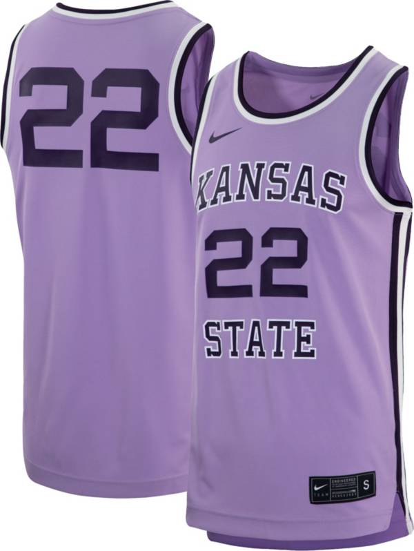 Nike Men's Kansas State Wildcats #22 Purple Replica Basketball Jersey
