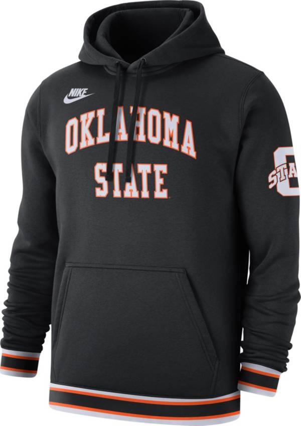 Nike Men's Oklahoma State Cowboys Black Retro Fleece Pullover Hoodie