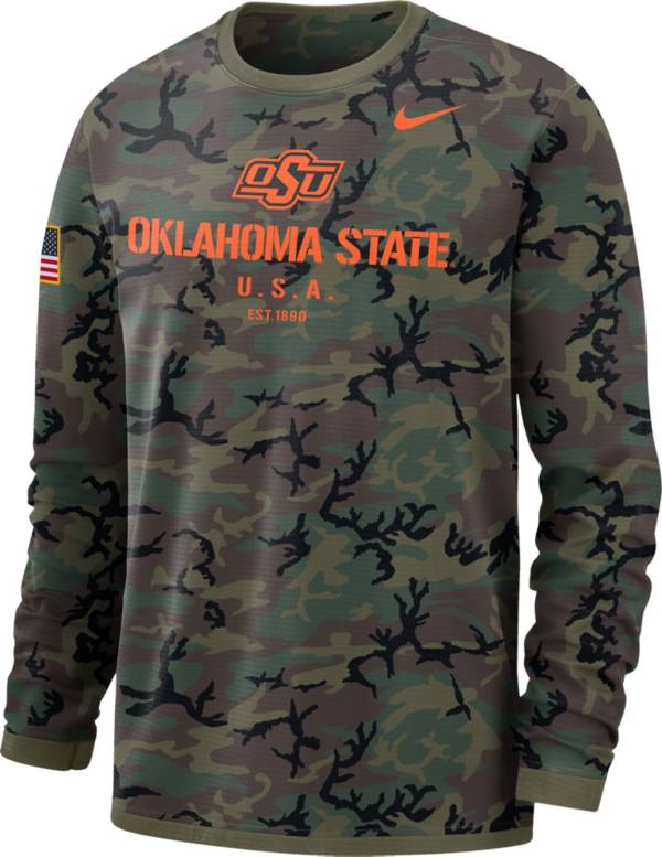 Nike Men's Oklahoma State Cowboys Camo Military Appreciation Long Sleeve T-Shirt product image