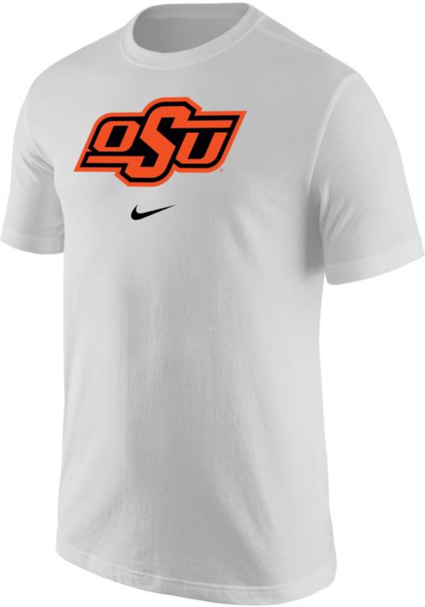 Nike Men's Oklahoma State Cowboys Essential Logo White T-Shirt