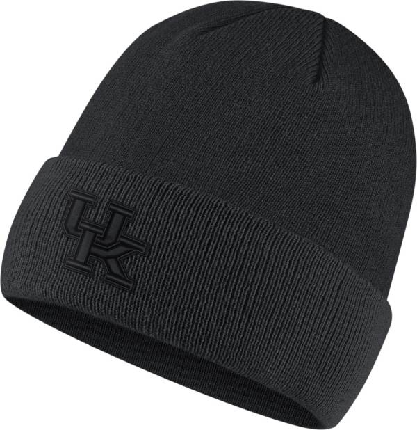 Nike Men's Kentucky Wildcats Black Logo Cuffed Knit Beanie