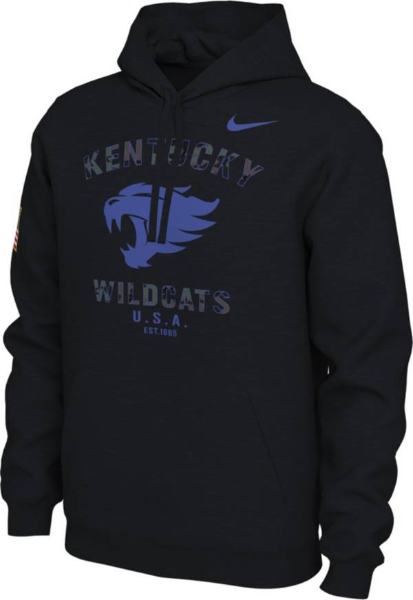 Nike Men's Kentucky Wildcats Veterans Day Black Pullover Hoodie
