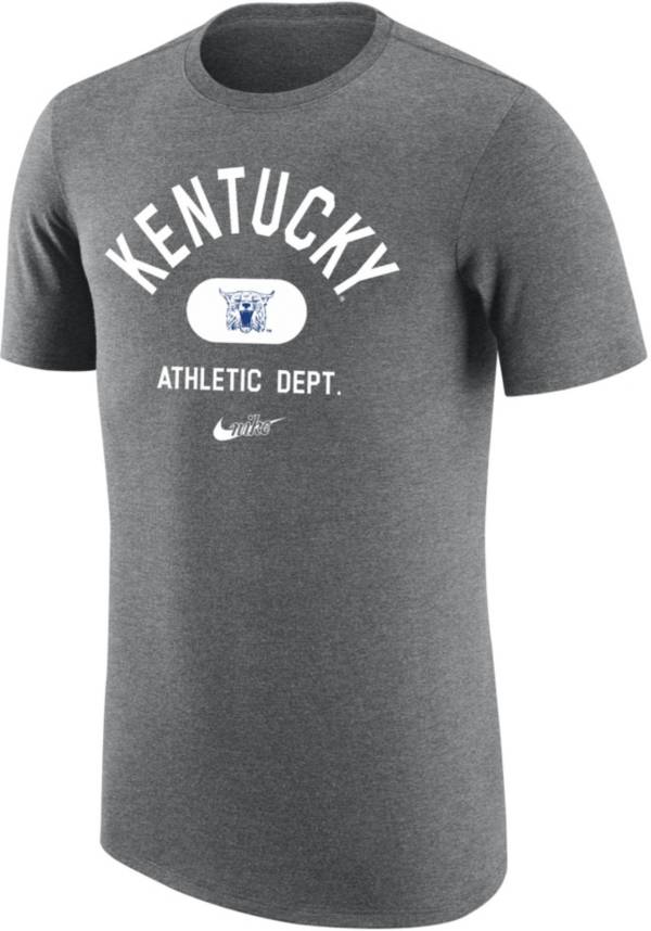 Nike Men's Kentucky Wildcats Grey Tri-Blend Old School Arch T-Shirt