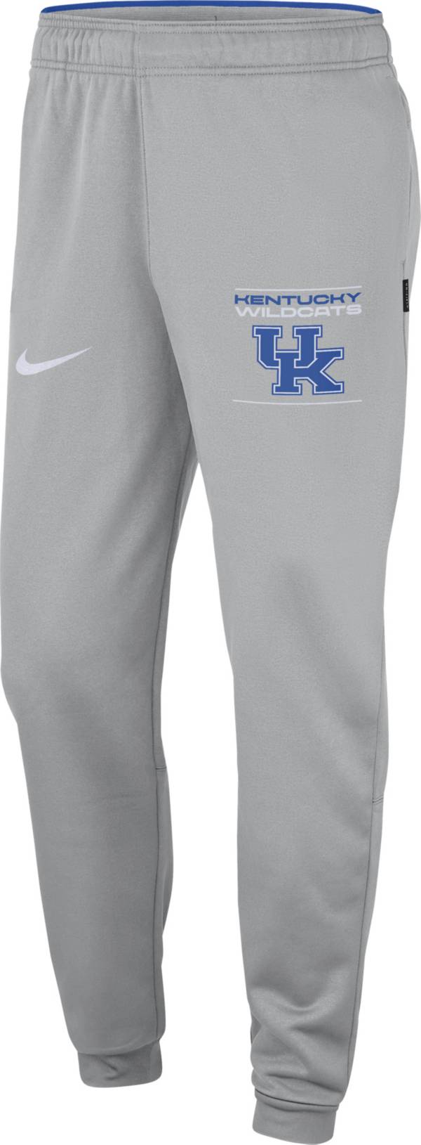 Nike Men's Kentucky Wildcats Grey Football Sideline Therma Pants