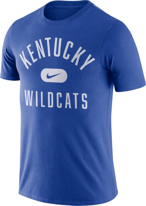 Nike Men's Kentucky Wildcats Blue Basketball Team Arch T-Shirt