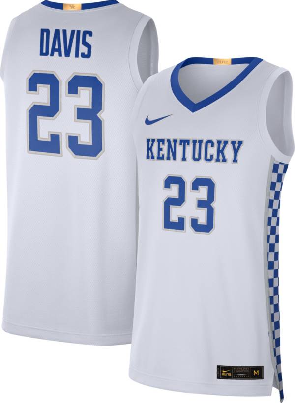 شاهد كورة Men's Kentucky Wildcats #23 Anthony Davis White 2016 College Basketball Swingman Jersey شاهد كورة