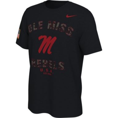 sorry, Nike Men's Ole Miss Rebels Veterans Day Black T-Shirt is currently out of stock