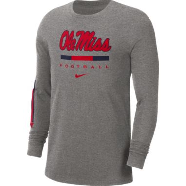 sorry, Nike Men's Ole Miss Rebels Grey Football Wordmark Long Sleeve T-Shirt is currently out of stock
